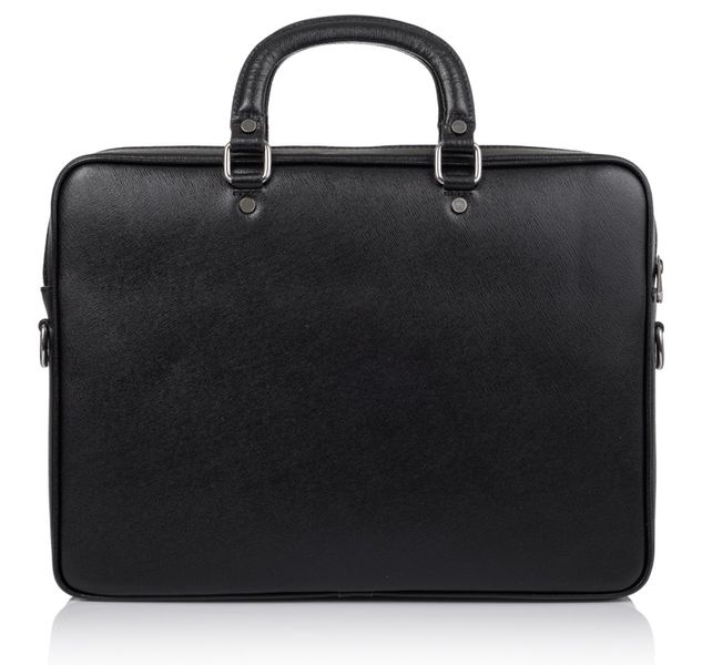 Чёрный кожаный портфель для ноутбука VIRGINIA CONTI V-01184A V-01184A фото