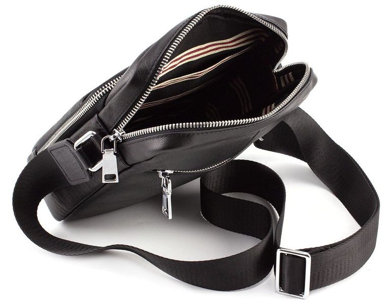 Чёрная мужская кожаная сумка мессенджер Marco Coverna 7702-1A 7702-1A фото