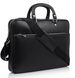 Чёрный кожаный портфель для ноутбука VIRGINIA CONTI V-01184A V-01184A фото 1