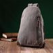 Чоловіча текстильна сумка через плече з ущільненою спинкою Vintagе 22173 Сірий 56809 фото 8