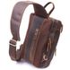 Винтажная мужская сумка через плечо из натуральной кожи 21303 Vintage Коричневая 21303 фото 2