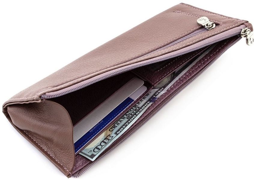Жіночий шкіряний гаманець Marco Coverna 8805-6 темна-пудра 8805-6 фото